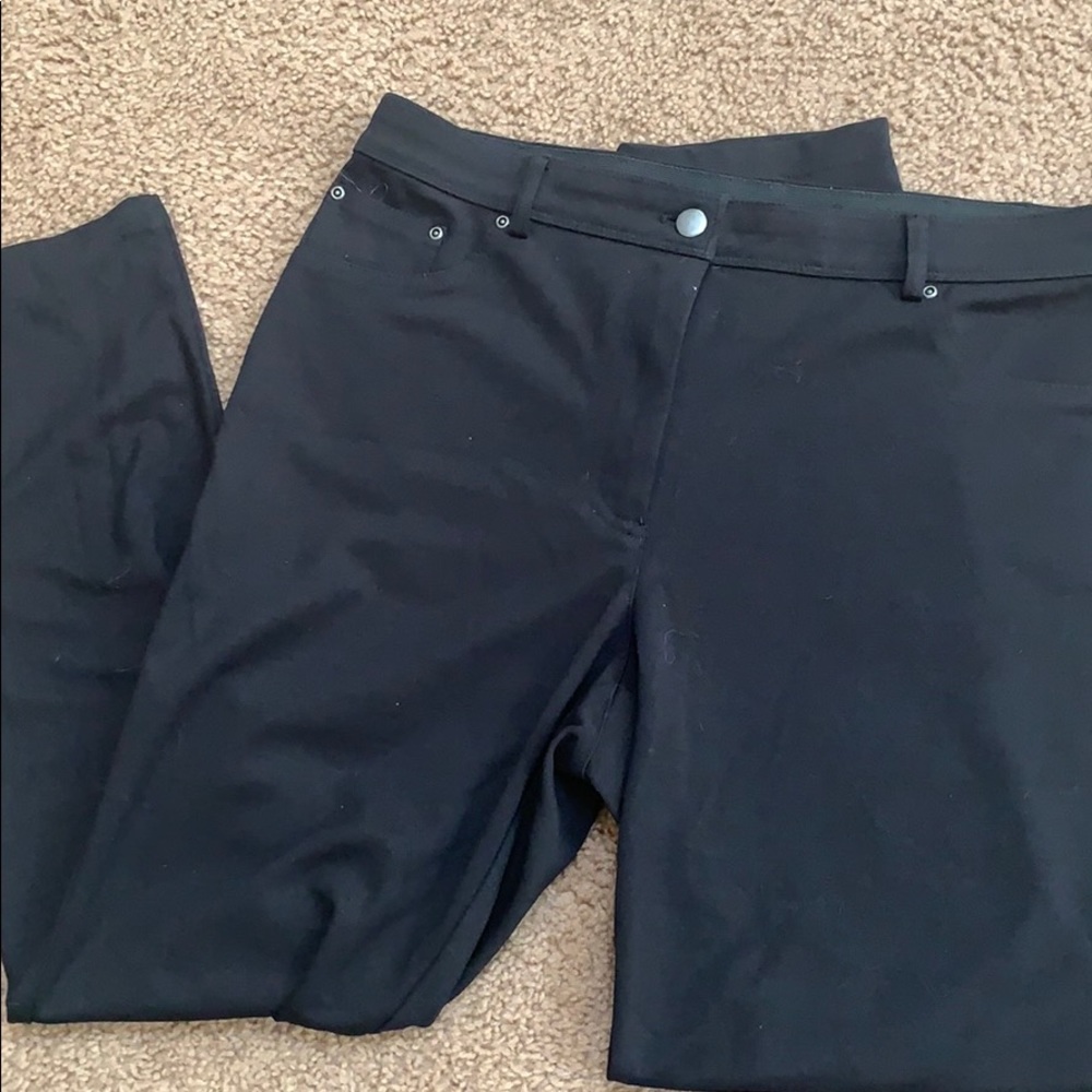 Size 14 stretch straight leg black pant business